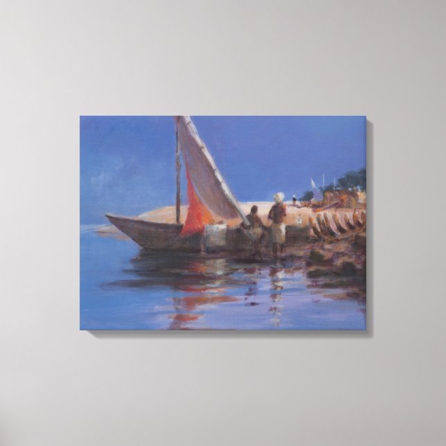 Lienzo Boat Yard Kilifi 2012 (Anverso)