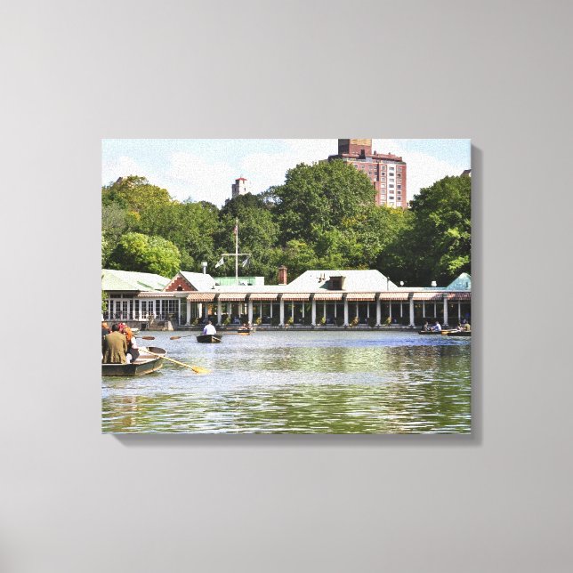 Lienzo Boathouse de Central Park (Anverso)