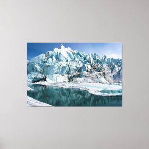 Lienzo Boca del glaciar Matanuska en Alaska