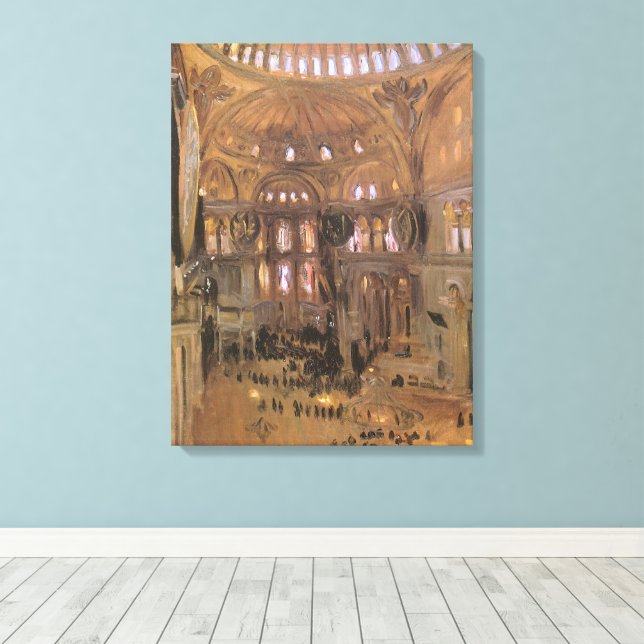Lienzo Boceto de Santa Sofía de John Singer Sargent (Insitu (piso de madera))