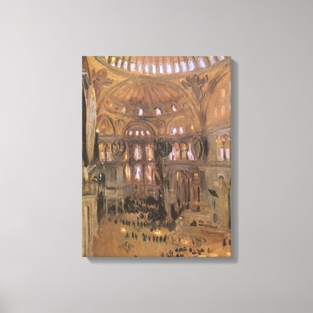 Lienzo Boceto de Santa Sofía de John Singer Sargent (Anverso)