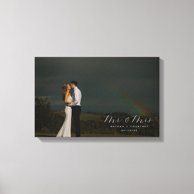 Lienzo Boda Amor Retrato de fotografía completa Personali (Anverso)