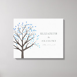 Lienzo Boda de árbol con acuarela