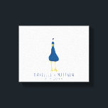 Lienzo Boda de cola de pavo real con huella digital<br><div class="desc">Permita que los huéspedes de su boda le ayuden a crear un boda único con esta divertida impresión de lienzo envuelto en boda. Sólo hay que proporcionarles una almohadilla de marca de tinta verde para que puedan añadir sus propias huellas digitales o huellas digitales para ayudar a crear una cola...</div>