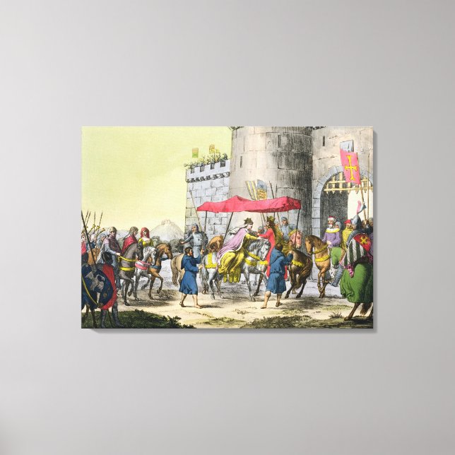 Lienzo Boda de Eduardo I y Eleanor de Castilla, pl (Anverso)