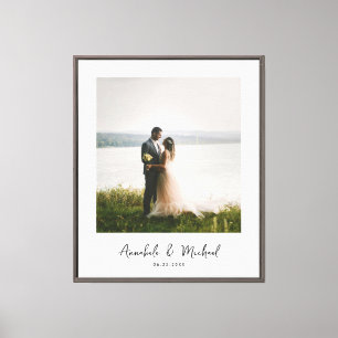 Lienzo Boda de fotografía Personalizado elegante