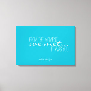 Lienzo Boda de motivación positiva Poster Turquesa