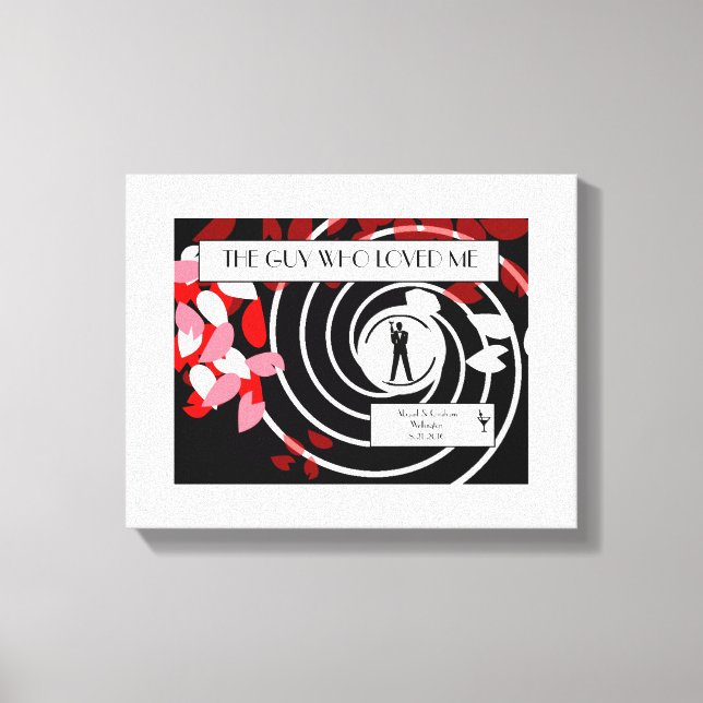 Lienzo Boda de tela espía Keepsake (Anverso)