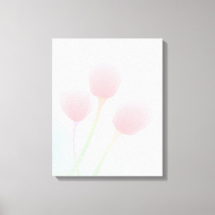 Lienzo Boda de tulipanes Pastel rosa suave