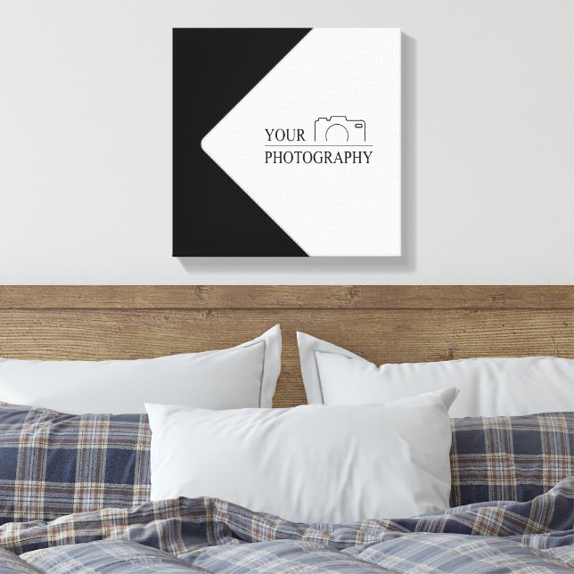 Lienzo Boda elegante con fotografía personalizada (Insitu(Dormitorio))