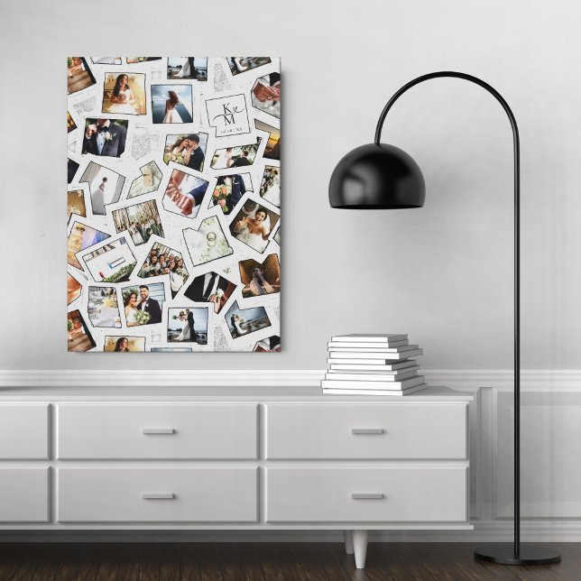 Lienzo Boda Keepsake 30 Collage de fotos blanco ID1065 (Subido por el creador)