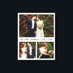 Lienzo Boda moderno de 3 Collages de fotos<br><div class="desc">Impresión de lienzo Boda moderno de 3 Collages de fotos</div>