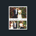 Lienzo Boda moderno de 3 Collages de fotos<br><div class="desc">Impresión de lienzo Boda moderno de 3 Collages de fotos</div>