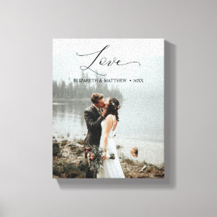 Lienzo Boda personalizado manuscrito manuscrito