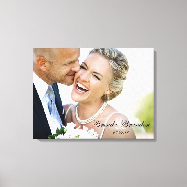 Lienzo Boda Photo Keepsake Canvas (Anverso)