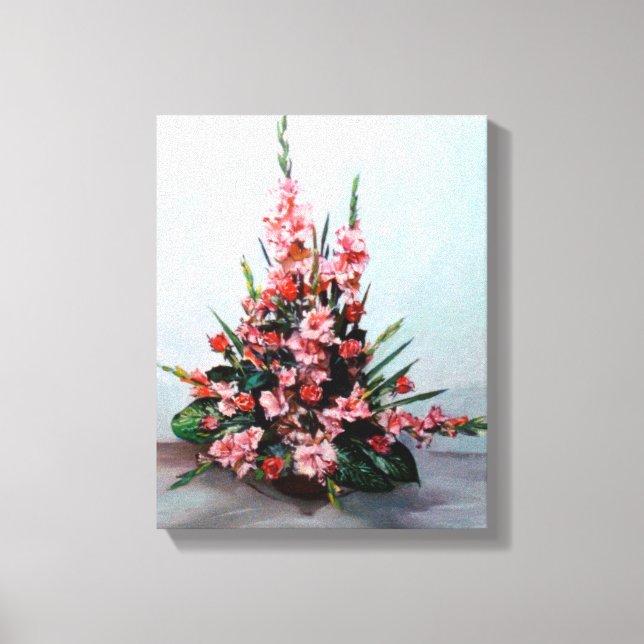 Lienzo Bodegón de flores (Anverso)