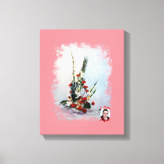 Lienzo Bodegón de flores/Still life of flowers (Anverso)