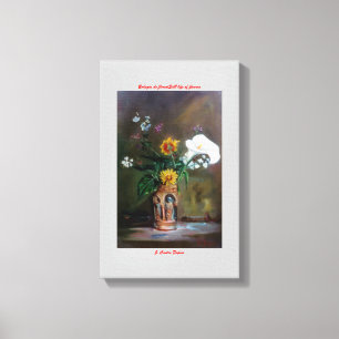 Lienzo Bodegón de flores/Still life of flowers