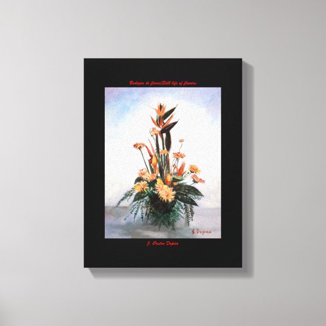 Lienzo Bodegón de flores/Still life of flowers (Anverso)
