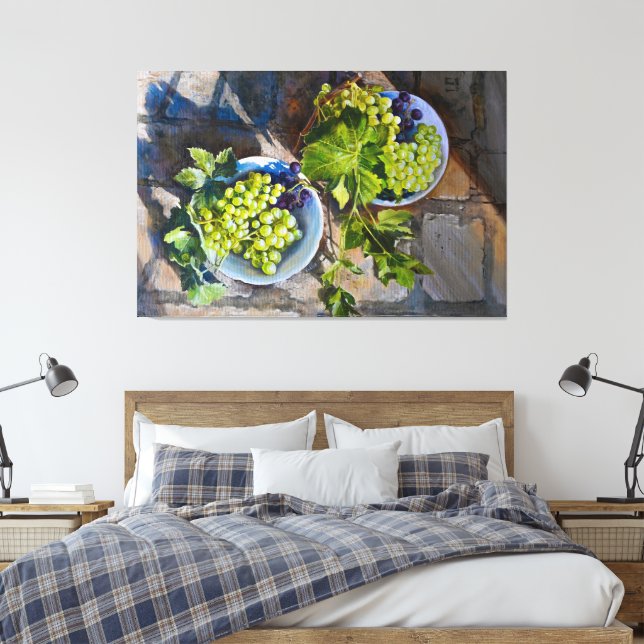 Lienzo Bodegón de Uva Verde (Insitu(Dormitorio))