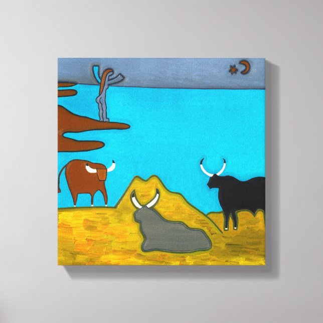 Lienzo Boeufs d'Italie (Anverso)