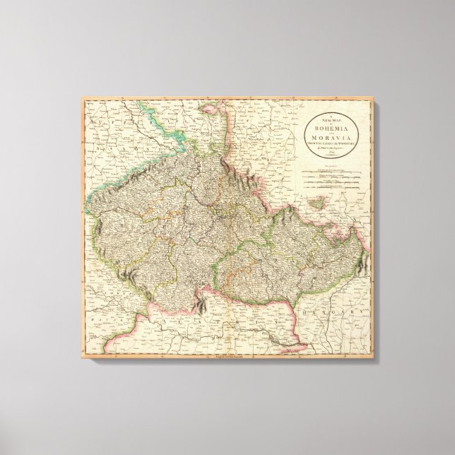 Lienzo Bohemia, Moravia (Anverso)