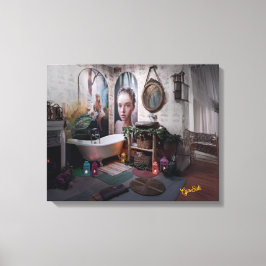 Lienzo "Bohemias Bath Bliss - Elegancia femenina y de had