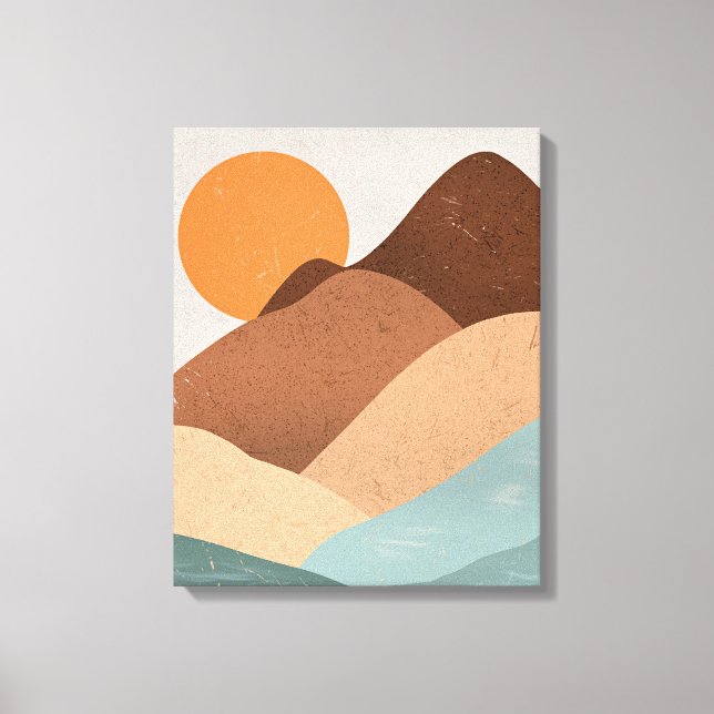 Lienzo Boho art Sunset (Anverso)