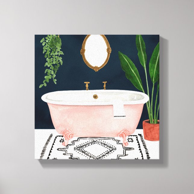 Lienzo Boho Bath II (Anverso)
