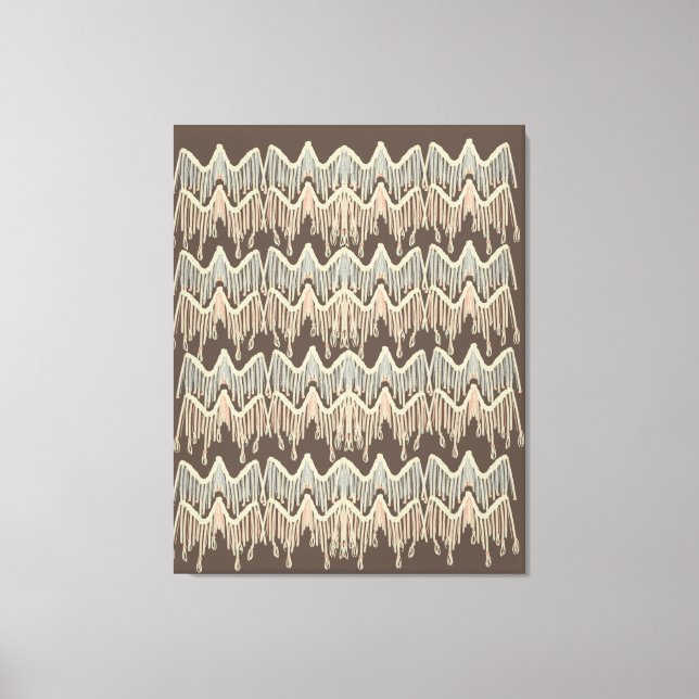 Lienzo Boho Macrame Pintura de Doodle Art (Anverso)