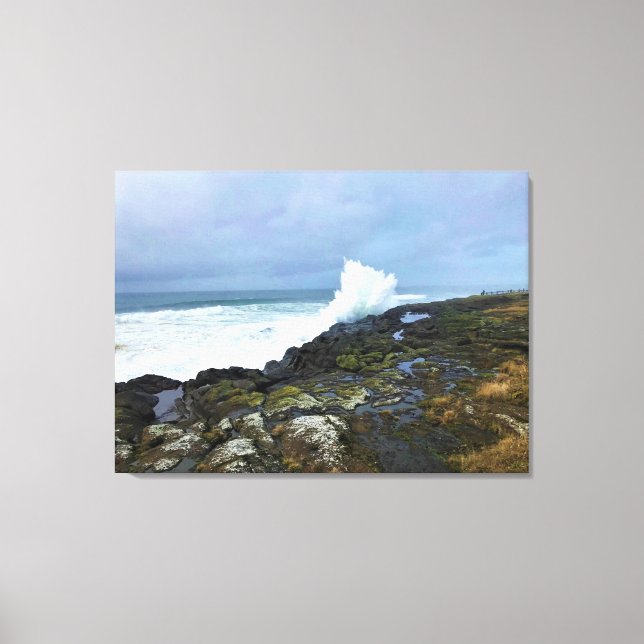 Lienzo Boiler Bay State Wayside, Depoe Bay, Oregon (Anverso)