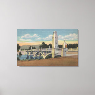 Lienzo Boise, identificación - vista del puente del río