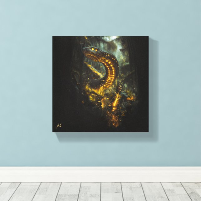 Lienzo Boitatá (Insitu (piso de madera))