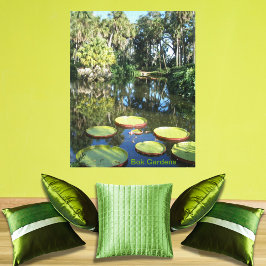 Lienzo Bok Tower Gardens Florida Gigante Water Lily Pads