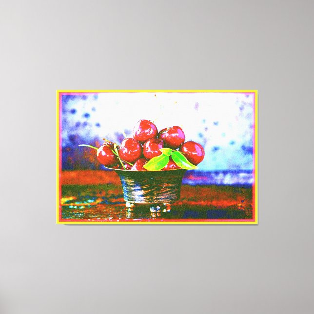 Lienzo "Bolla De Fruta De Cerezas" Foto Cuta. ¡Hazte con  (Anverso)