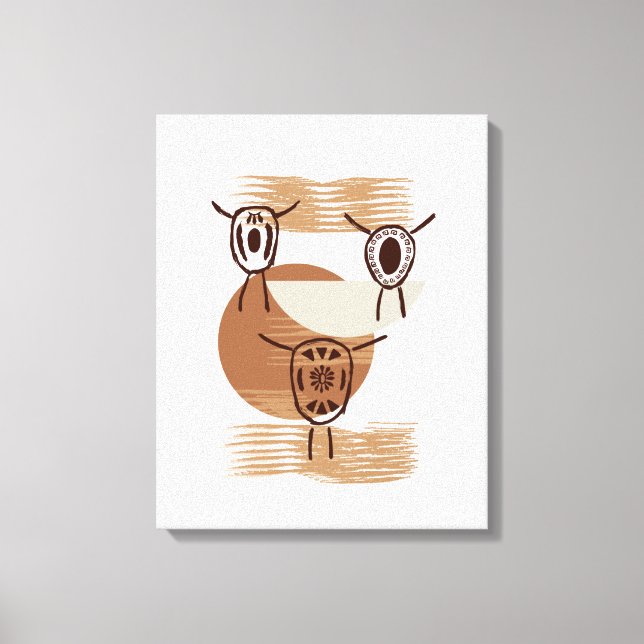 Lienzo Bolo Tie Wall Art Monocromático (Anverso)