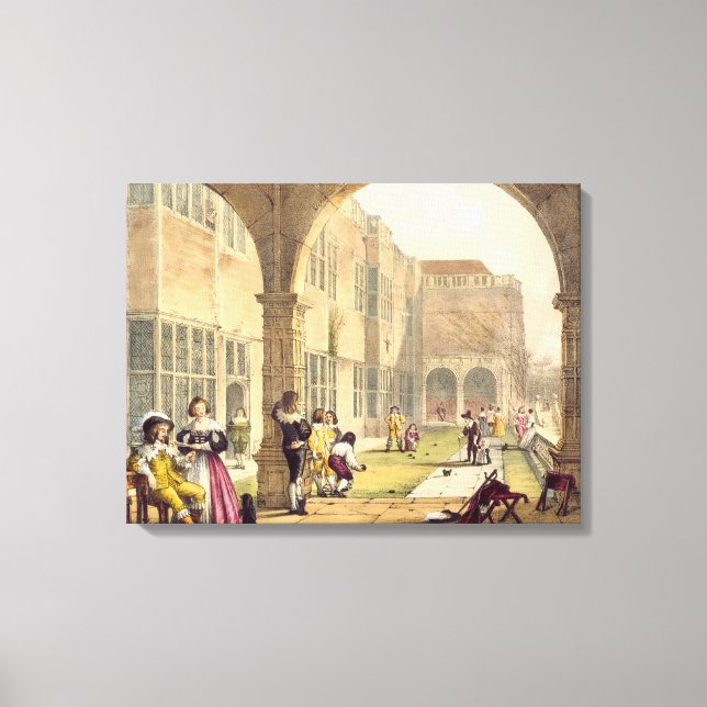 Lienzo Bolos en la terraza de Bramshill en 1600, de 'A (Anverso)