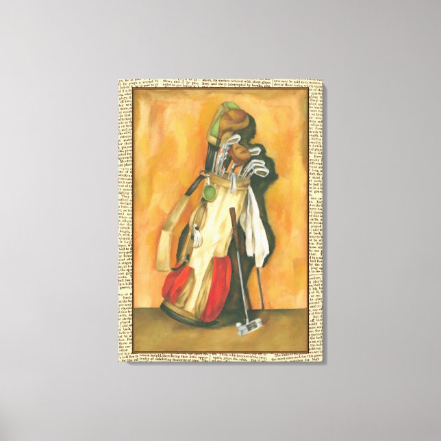 Lienzo Bolsa de golf con guante de Jennifer Goldberger (Anverso)