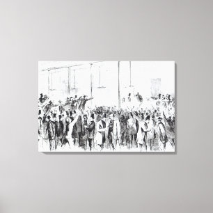 Lienzo Bolsa de la acción de Gallagher (grabado) (foto d