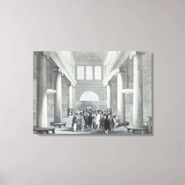 Lienzo Bolsa de Valores (Anverso)