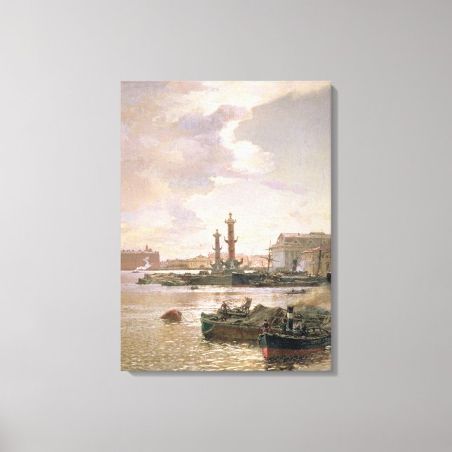 Lienzo Bolsa de valores de San Petersburgo, 1891 (Anverso)