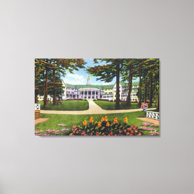 Lienzo Bolton Landing Vista Exterior del Hotel Sagamore (Anverso)