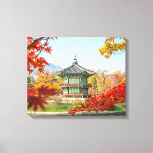 Lienzo Bonita pagoda Gyeongbokgung Seúl Corea