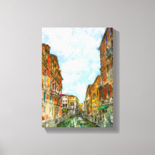 Lienzo Bonita pintura de Venecia Plano de pintura Art Dec