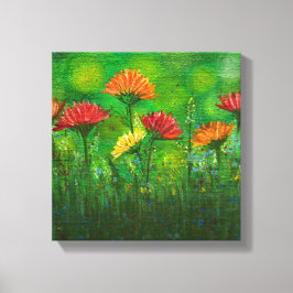 Lienzo Bonito campo de flores