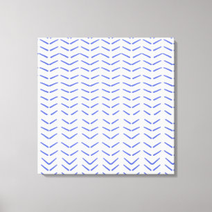 Lienzo bonito diseño azul y blanco