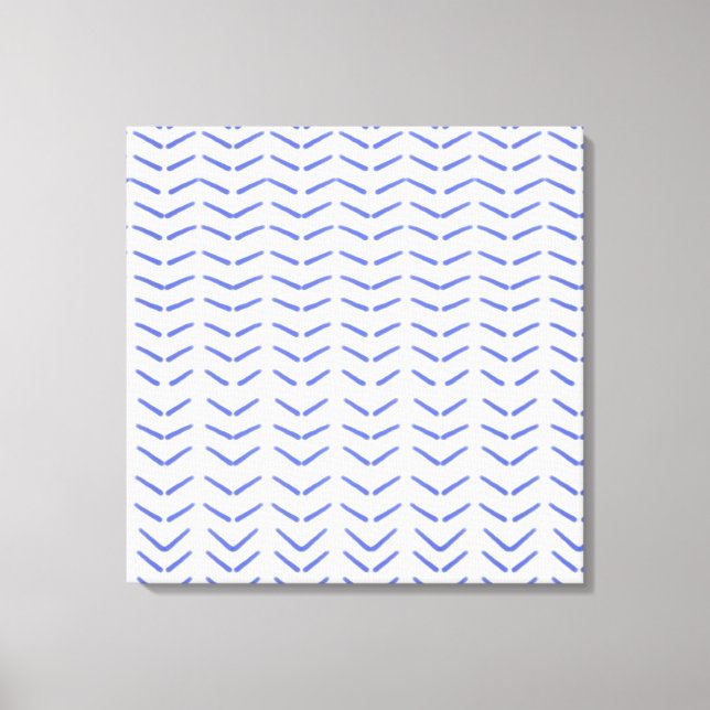 Lienzo bonito diseño azul y blanco (Anverso)