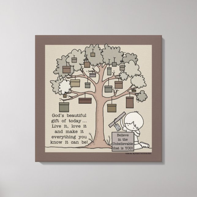 Lienzo Bonito regalo (Anverso)