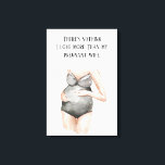 Lienzo Bonito regalo romántico de mujer embarazada con co<br><div class="desc">Este regalo de embarazo reflexivo y romántico seguramente hará que su esposa se sienta amada,  apreciada y emocionada por el futuro. Es una hermosa manera de conmemorar este momento especial en sus vidas y de expresar su amor y compromiso mutuos.</div>