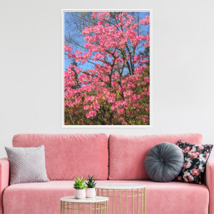 Lienzo Bonito Rosa Azaleas Floral
